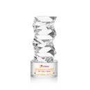 Callucci Full Color on Round Base Clear Towers Crystal Trophy