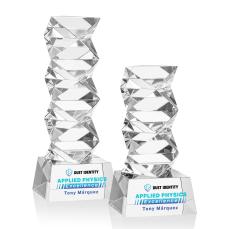 Callucci Full Color on Small Base Clear Towers Crystal Trophy - Crystal Trophies