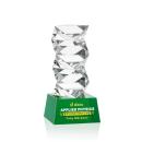 Callucci Full Color on Small Base Green Towers Crystal Trophy
