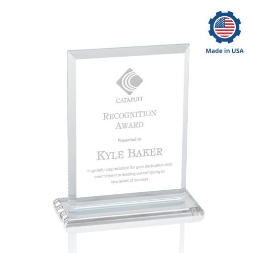 Awards and Plaques - Crystal Trophies - Villa Rectangle Crystal Trophy