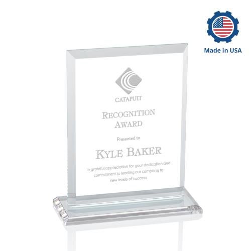 Awards and Plaques - Crystal Trophies - Villa Rectangle Crystal Trophy