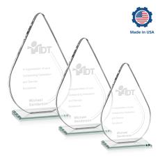 Moyer Tear Drop Crystal Trophy - Crystal Trophies