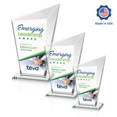 Neumann Vividprint Peaks Crystal Trophy - Custom Trophies