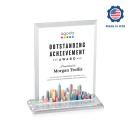 Villa Full Color Rectangle Crystal Trophy