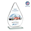 Moyer Full Color Tear Drop Crystal Trophy