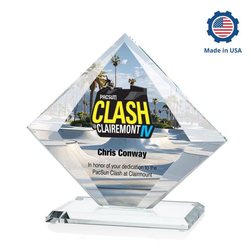 Awards and Plaques - Crystal Trophies - Cronin Full Color Crystal Trophy