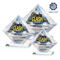 Cronin Full Color Crystal Trophy - Custom Trophies