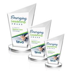 Neumann Full Color Clear Peaks Crystal Trophy - Crystal Trophies