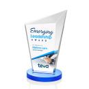 Neumann Full Color Sky Blue Peaks Crystal Trophy