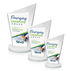 Neumann Full Color Fagan Peaks Crystal Trophy - Custom Trophies