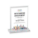 Villa Full Color Clear Rectangle Crystal Trophy