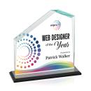 Sellers Full Color Black Peaks Crystal Trophy