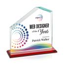 Sellers Full Color Red Peaks Crystal Trophy