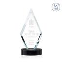 Richmond on Alberton Base Black Crystal Trophy