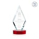 Richmond on Alberton Base Red Crystal Trophy