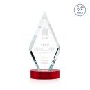 Richmond on Alberton Base Red Crystal Trophy