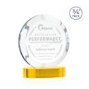 Delarosa on Alberton Base Gold Circle Crystal Trophy