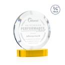 Delarosa on Alberton Base Gold Circle Crystal Trophy
