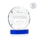 Delarosa on Alberton Base Blue Circle Crystal Trophy