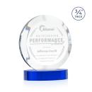Delarosa on Alberton Base Blue Circle Crystal Trophy