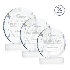 Delarosa on Alberton Base Fagan Circle Crystal Trophy - Crystal Trophies