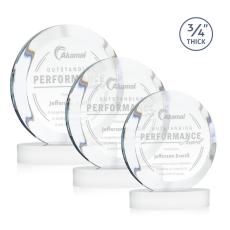 Delarosa on Alberton Base Fagan Circle Crystal Trophy - Crystal Trophies