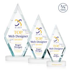 Richmond Full Color on Alberton Base Fagan Crystal Trophy - Crystal Trophies