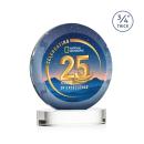 Delarosa Vividprint&trade; on Alberton Base Clear Circle Crystal Trophy