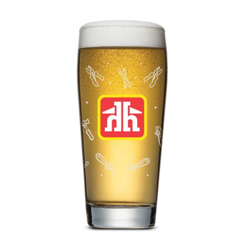 Custom Barware Glasses - Beer Glasses - Wilmington Beer Glass - Full Color