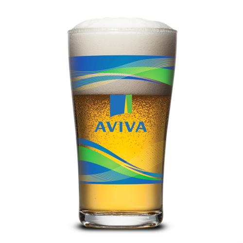 Custom Barware Glasses - Beer Glasses - Barber Beer Taster - Full Color