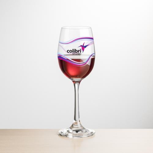 Custom Barware Glasses - Wine Glasses - Robles Wine - Full Color