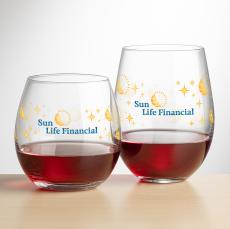 Oleary Stemless Wine - Full Color - Wine Glasses