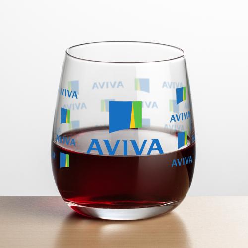 Custom Barware Glasses - Wine Glasses - Weiss Stemless Wine - Full Color