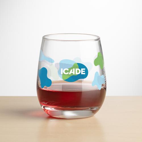 Custom Barware Glasses - Wine Glasses - Salem Stemless Wine - Full Color