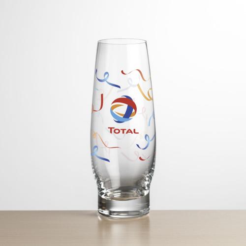 Custom Barware Glasses - Champagne Glasses - Hayden Stemless Flute - Full Color
