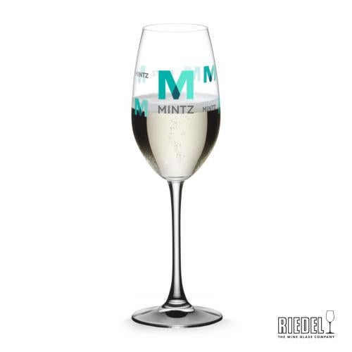 Custom Barware Glasses - Champagne Glasses - RIEDEL Oenologue Flute - Full Color