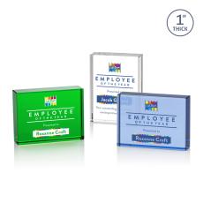 Williams Full Color Rectangle Crystal Trophy - Crystal Trophies