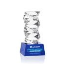 Callucci Full Color on Small Base Blue Towers Crystal Trophy