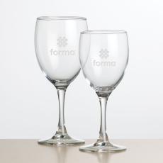 Reese Wine - Deep Etch - Wine Glasses