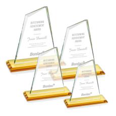 Summit Amber Peaks Crystal Trophy - Crystal Trophies