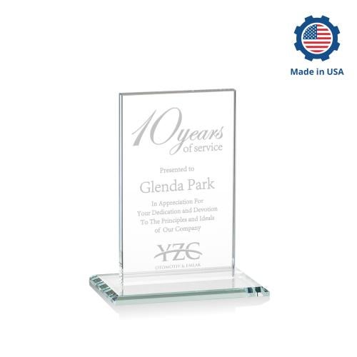 Awards and Plaques - Crystal Trophies - Riggs Rectangle Crystal Trophy