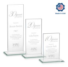 Riggs Rectangle Crystal Trophy - Crystal Trophies