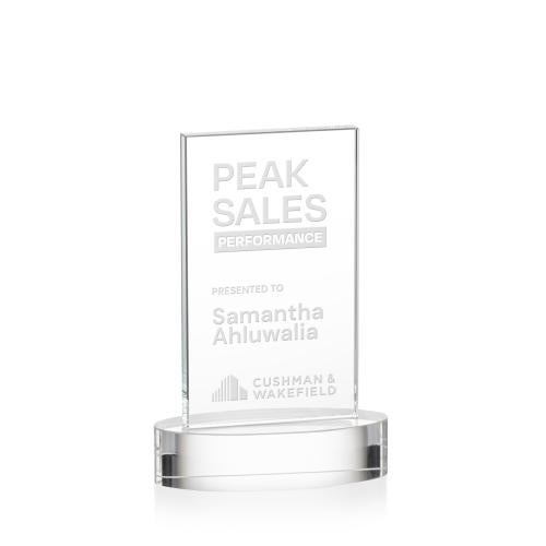 Awards and Plaques - Crystal Trophies - Riggs on Alberton Base Clear Rectangle Crystal Trophy