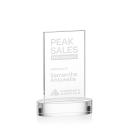 Riggs on Alberton Base Clear Rectangle Crystal Trophy