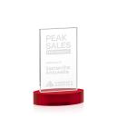 Riggs on Alberton Base Red Rectangle Crystal Trophy