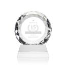 Milton on Helton Base Clear Circle Crystal Trophy