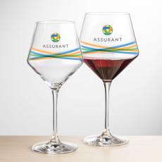Ledford Burgundy Wine - Full Color - Wine Glasses
