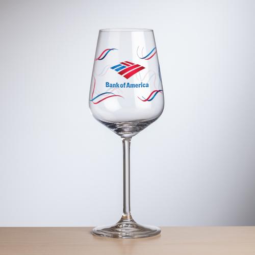 Custom Barware Glasses - Wine Glasses - Eaton Wine - Full Color