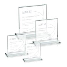 Bower Clear Square / Cube Crystal Trophy - Crystal Trophies