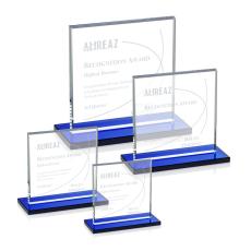 Bower Blue Crystal Trophy - Crystal Trophies